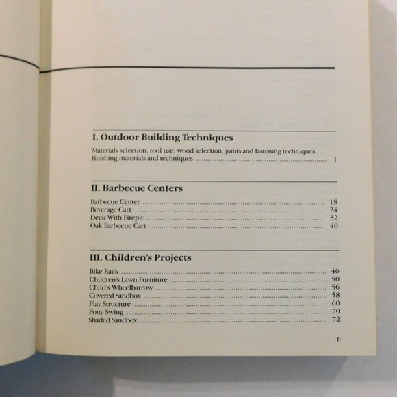 The Backyard Builders Book of Outdoor Building Projects Vintage 1987 Hardcover - Picture 4 of 12
